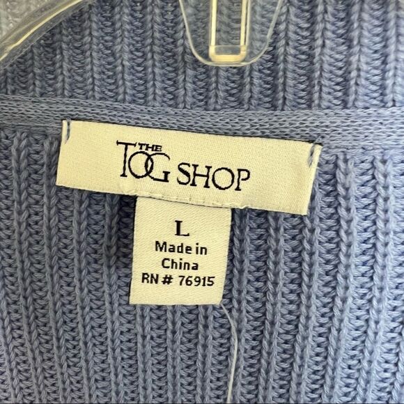 The Tog Shop Blue/White Long Sleeve Stripe Button-Up Cardigan - Picture 7 of 8